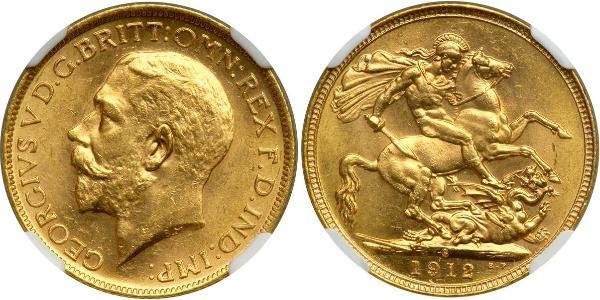 1 Соверен Австралія (1788 - 1939) Золото Георг V (1865-1936)