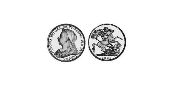 1 Соверен Австралія (1788 - 1939) Золото Вікторія (1819 - 1901)