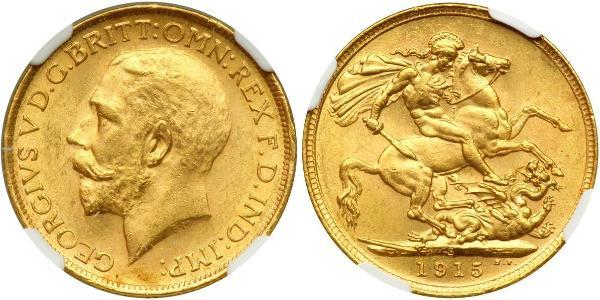 1 Соверен Австралія (1788 - 1939) Золото Георг V (1865-1936)