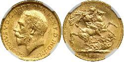 1 Соверен Канада Золото Георг V (1865-1936)
