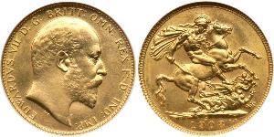 1 Соверен Канада Золото Едвард VIII (1894-1972)