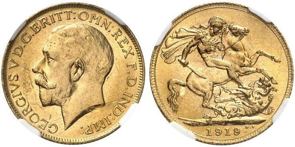 1 Соверен Канада Золото Георг V (1865-1936)