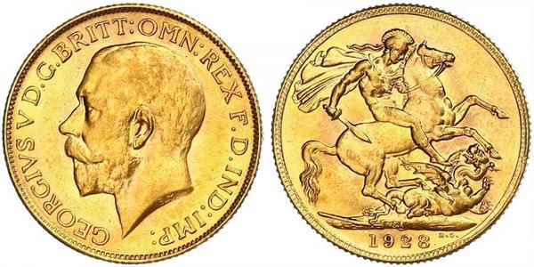 1 Соверен Південно-Африканська Республіка Золото Георг V (1865-1936)