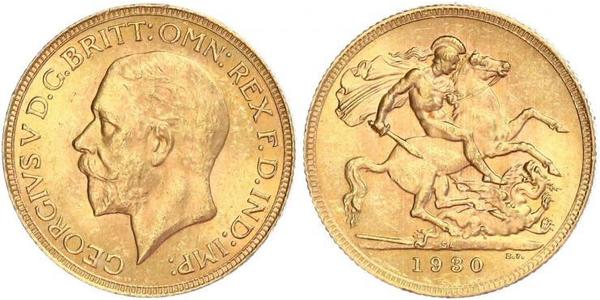 1 Соверен Південно-Африканська Республіка Золото Георг V (1865-1936)