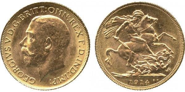 1 Соверен Південно-Африканська Республіка Золото Георг V (1865-1936)