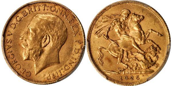 1 Соверен Південно-Африканська Республіка Золото Георг V (1865-1936)