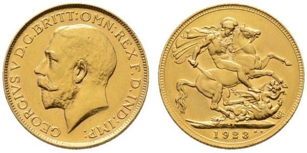 1 Соверен Південно-Африканська Республіка Золото Георг V (1865-1936)