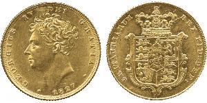 1 Соверен Соединённое королевство Великобритании и Ирландии (1801-1922) Золото Георг IV (1762-1830)