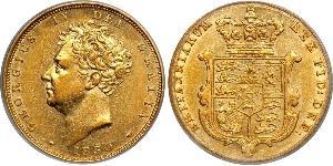 1 Соверен Сполучене королівство Великобританії та Ірландії (1801-1922) Золото Георг IV (1762-1830)