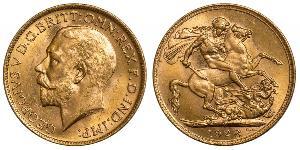 1 Соверен Сполучене королівство Великобританії та Ірландії (1801-1922) Золото Георг V (1865-1936)