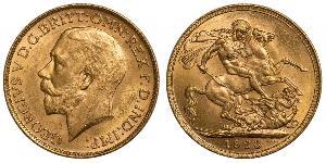 1 Соверен Сполучене королівство Великобританії та Ірландії (1801-1922) Золото Георг V (1865-1936)