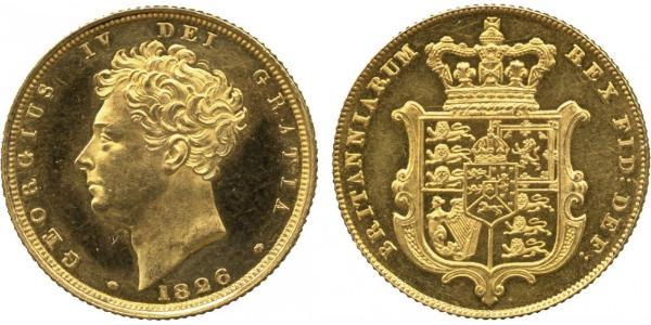 1 Соверен Сполучене королівство Великобританії та Ірландії (1801-1922) Золото Георг IV (1762-1830)