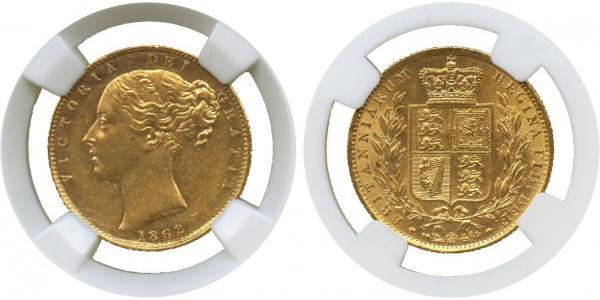 1 Соверен Сполучене королівство Великобританії та Ірландії (1801-1922) Золото Вікторія (1819 - 1901)