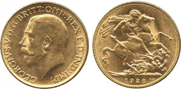 1 Соверен Сполучене королівство Великобританії та Ірландії (1801-1922) Золото Георг V (1865-1936)