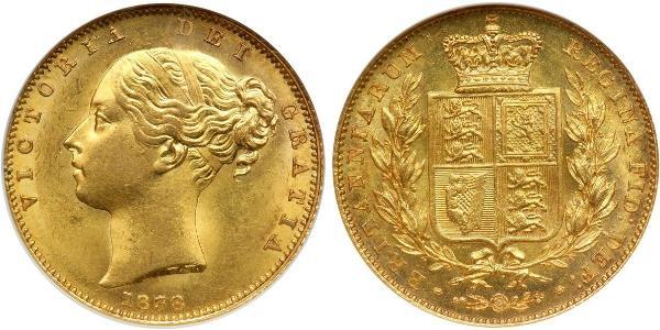 1 Соверен Сполучене королівство Великобританії та Ірландії (1801-1922) Золото Вікторія (1819 - 1901)