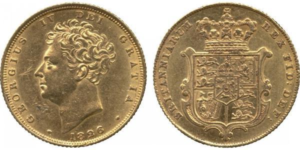 1 Соверен Сполучене королівство Великобританії та Ірландії (1801-1922) Золото Георг IV (1762-1830)