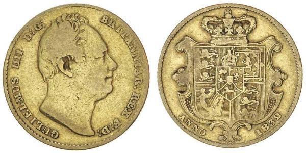 1 Соверен Сполучене королівство Великобританії та Ірландії (1801-1922) Золото Вільгельм IV (1765-1837)