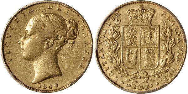 1 Соверен Сполучене королівство Великобританії та Ірландії (1801-1922) Золото Вікторія (1819 - 1901)