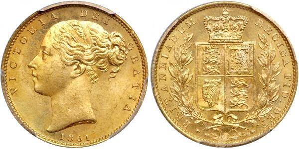 1 Соверен Сполучене королівство Великобританії та Ірландії (1801-1922) Золото Вікторія (1819 - 1901)