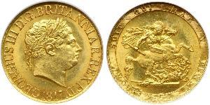 1 Соверен Сполучене королівство Великобританії та Ірландії (1801-1922) / Велика Британія  Золото Георг III (1738-1820)