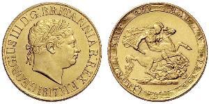 1 Соверен Сполучене королівство Великобританії та Ірландії (1801-1922) / Велика Британія  Золото Георг III (1738-1820)