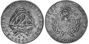 1 Соль Соединённые провинции Южной Америки (1810 -1831) Серебро 