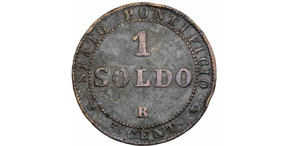 1 Сольдо Папська держава (752-1870)  Пій IX (1792- 1878)