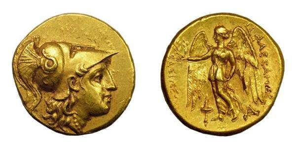 1 Статер Македонское  царство (800BC-146BC) Золото Александр Македонский (356BC-323BC)