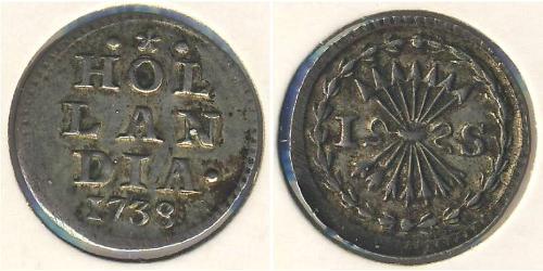 1 Стивер Республика Соединённых провинций (1581 - 1795) Серебро 