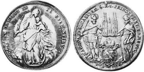 1 Талер Prince-Bishopric of Bamberg (1245–1802) Серебро 