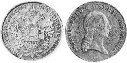 1 Талер Австрийская империя (1804-1867) Серебро 