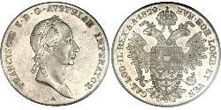 1 Талер Австрийская империя (1804-1867) Серебро Francis II, Holy Roman Emperor (1768 - 1835)