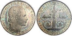 1 Талер Австрийская империя (1804-1867) Серебро Франц Иосиф I (1830 - 1916)