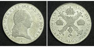 1 Талер Австрийская империя (1804-1867) Серебро Francis II, Holy Roman Emperor (1768 - 1835)