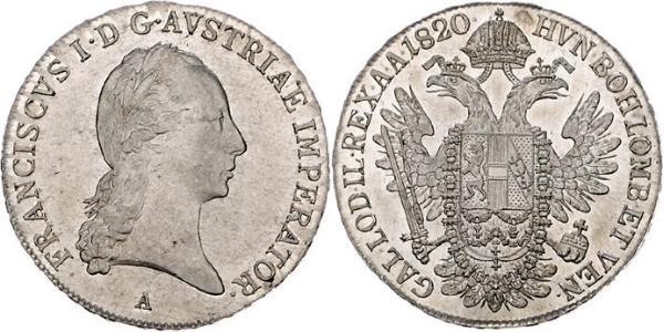 1 Талер Австрийская империя (1804-1867) Серебро Francis II, Holy Roman Emperor (1768 - 1835)