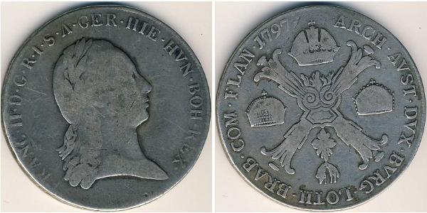 1 Талер Австрийская империя (1804-1867) Серебро Francis II, Holy Roman Emperor (1768 - 1835)