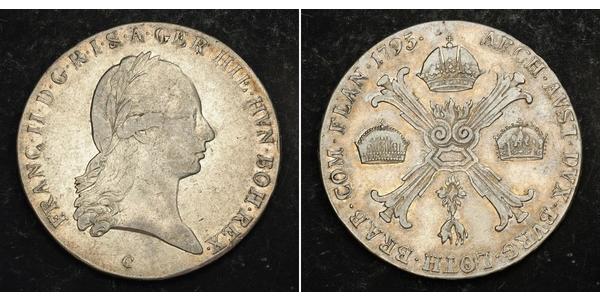 1 Талер Австрийская империя (1804-1867) Серебро Francis II, Holy Roman Emperor (1768 - 1835)