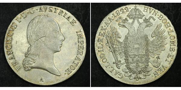1 Талер Австрийская империя (1804-1867) Серебро Francis II, Holy Roman Emperor (1768 - 1835)