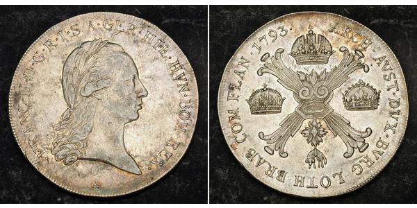 1 Талер Австрийская империя (1804-1867) Серебро Francis II, Holy Roman Emperor (1768 - 1835)
