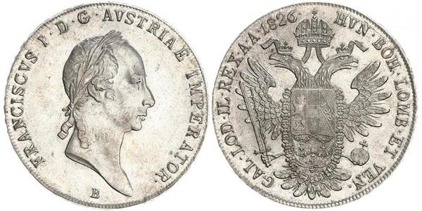1 Талер Австрийская империя (1804-1867) Серебро Francis II, Holy Roman Emperor (1768 - 1835)