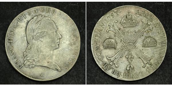 1 Талер Австрийская империя (1804-1867) Серебро Francis II, Holy Roman Emperor (1768 - 1835)