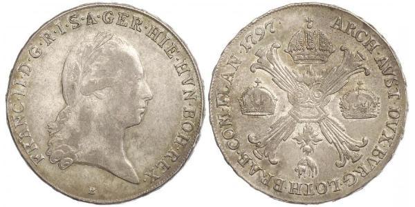 1 Талер Австрийская империя (1804-1867) Серебро Francis II, Holy Roman Emperor (1768 - 1835)