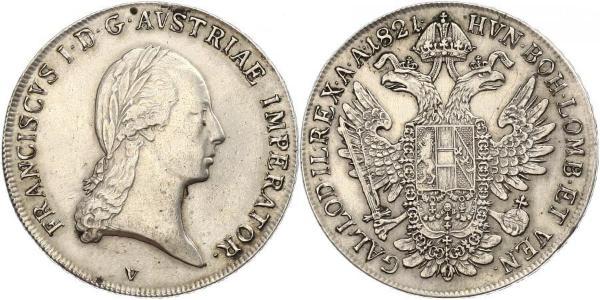 1 Талер Австрийская империя (1804-1867) Серебро Francis II, Holy Roman Emperor (1768 - 1835)