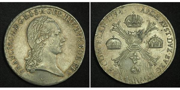 1 Талер Австрийская империя (1804-1867) Серебро Francis II, Holy Roman Emperor (1768 - 1835)