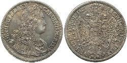 1 Талер Австрия Серебро Карл VI император Св. Римской империи (1685-1740)