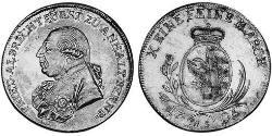 1 Талер Ангальт-Бернбург (1603 - 1863) Серебро Фридрих Альбрехт ,князь Ангальт-Бернбурга(1735 – 1796)