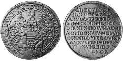 1 Талер Ангальт-Кётен (1603 -1853) Серебро 