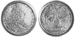 1 Талер Аугсбург (1276 - 1803) Серебро Карл VI император Св. Римской империи (1685-1740)