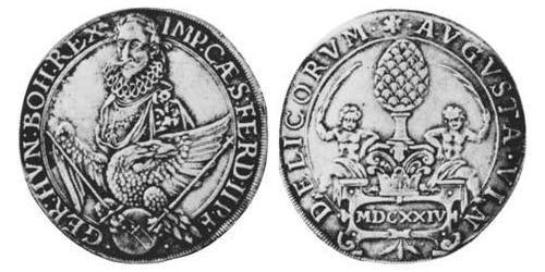 1 Талер Аугсбург (1276 - 1803) Серебро Ferdinand II, Holy Roman Emperor  (1578 -1637)