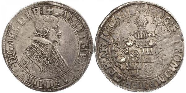 1 Талер Аугсбург (1276 - 1803) Серебро Ferdinand III, Holy Roman Emperor (1608-1657)
